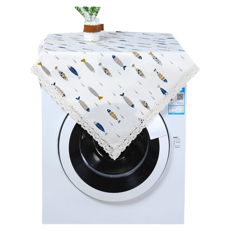 洗衣机罩盖布冰箱顶布保护罩空调卡通防尘罩打印机防灰尘茶几盖巾