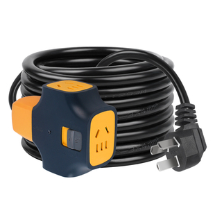 电线插座带线电动电瓶车充电延长线10/20米防拉脱插排拖线板长线