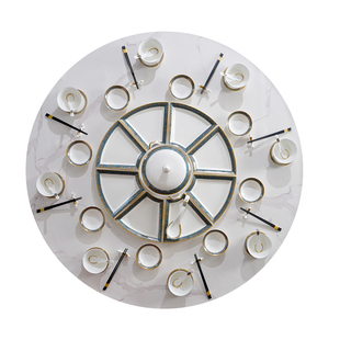 碗盘套装年夜饭拼盘餐具乔迁之喜家用骨瓷扇形盘组合团圆盘子套装