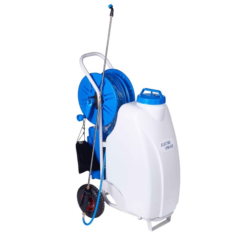 出口韩国电动45L推车式50米出水管移苗果园0.5Mp压力喷雾器打药机,农机/农具/农膜,打药机/弥雾机,淘宝优惠券,粉丝福利购,淘宝优惠卷