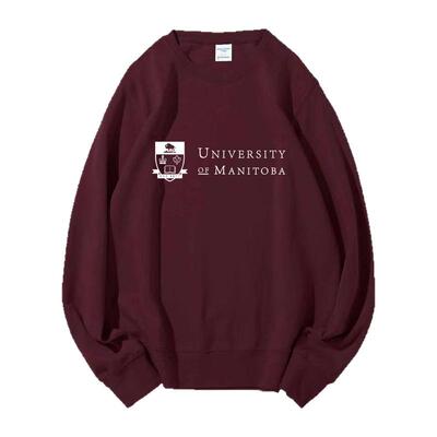 曼尼托巴大学圆领卫衣加绒款