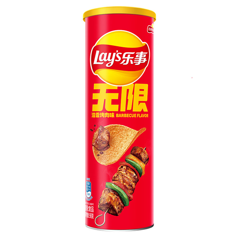 乐事无限薯片嗞嗞烤肉味90g