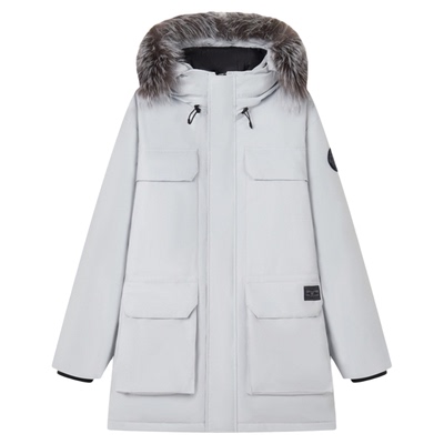 Teenie Weenie小熊男装简约连帽羽绒服男2024冬季新款