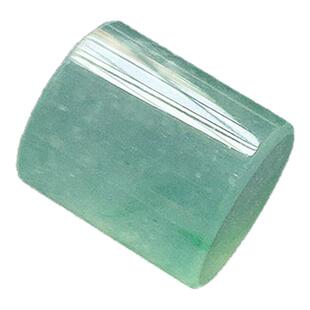 缅甸翡翠冰种浅绿色方款路路通吊坠老种a货冰绿桶珠玉柱子可打孔