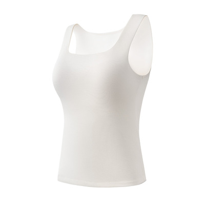 内茵羊毛无痕保暖背心女秋冬打底衫内衣带胸垫秋衣女内搭吊带上衣