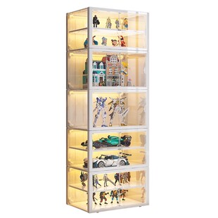 手办展示柜模型架子玩具摆件适用乐高盲盒家用透明积木高达收纳盒