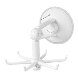 KM.5162.可旋转多用6头挂钩可贴壁可吊顶厨具挂钩厨房粘钩免打孔