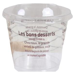 一次性木糠杯蛋糕慕斯杯子带盖酸奶布丁圣代双皮奶透明冰淇淋塑料