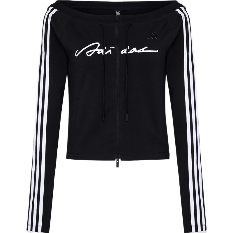 adidas阿迪达斯女子三条纹舞动系列修身船领休闲外套LE2699