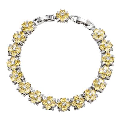 KREAM 雪花黄钻手链男嘻哈女同款潮流情侣饰品欧美