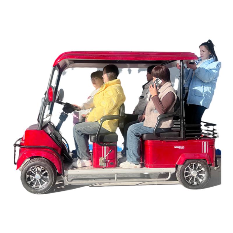 小巴士電動(dòng)四輪車M6景區(qū)觀光車旅游觀光車家用拉客電動(dòng)車民宿代步