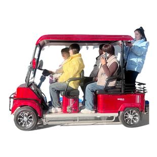 小巴士电动四轮车M6景区观光车旅游观光车家用拉客电动车民宿代步