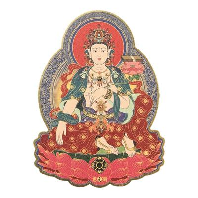 十二生肖本命尊者金属手机贴