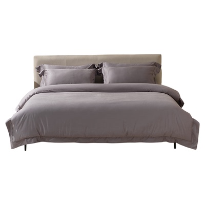 银桑INESANCE兰精天丝长绒棉柔软磨毛四件套秋冬保暖床上用品纯色