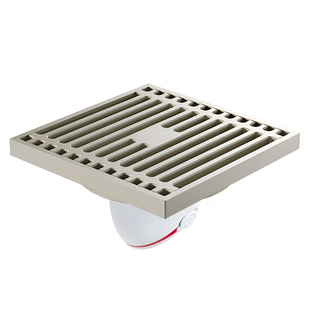 奶油风40超薄50短款全铜地漏卫生间淋浴防臭防反味两用神器移位管