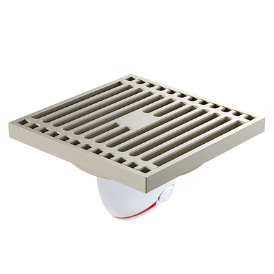 4050短款二次移位浅管全铜地漏