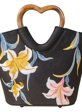 出国礼品文艺国风宴会手提小包包手工刺绣绣花名媛礼服旗袍晚宴包