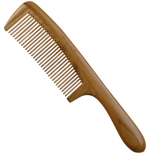 西溪子天然绿檀木梳子家用按摩牛角梳头木头梳子女士专用长发脱发