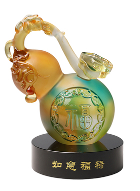 古东东琉璃葫芦摆件开业乔迁礼