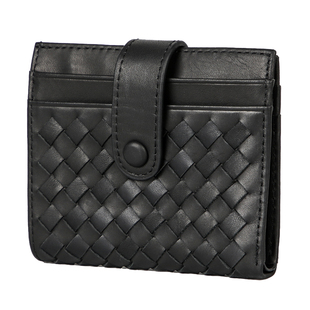 古造真皮编织短款钱包2026新款植鞣头层牛皮男女款便携多卡位皮夹