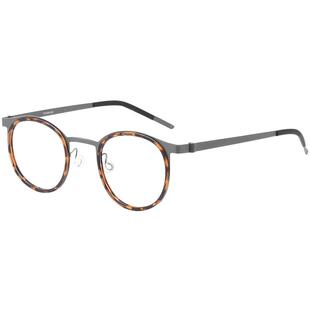 纯钛老花镜男高档品牌高清防蓝光抗疲劳老人老光眼镜圆框姜文同款