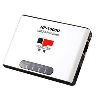 固网HP-1000U USB 打印服务器共享器 TCP/IP方式 无需安装软件不支持扫描usb打印机改网络