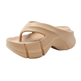 2025新款高跟厚底人字拖鞋女夏季外穿时尚夹脚凉拖鞋夹板沙滩鞋女