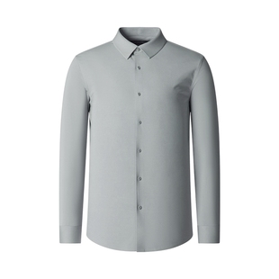 杉杉男士衬衫长袖2025春秋季新款商务休闲三防衬衫男白色正装衬衣