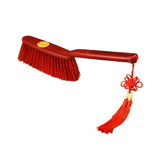 扫床刷子家用结婚高档陪嫁红色长柄喜事床上婚庆用品笤帚子孙满堂