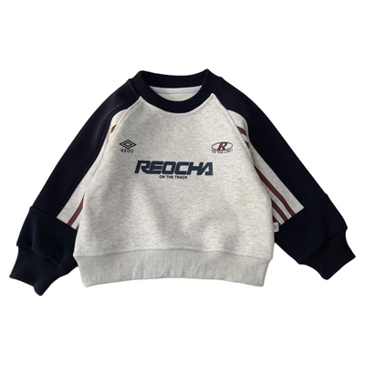 男童秋冬装一体加绒韩版宽松卫衣