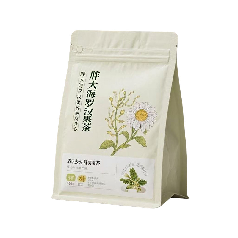 罗汉果胖大海桑叶雪梨茶甘草清养痰化肺咳嗽止润喉薄荷泡水喝茶包