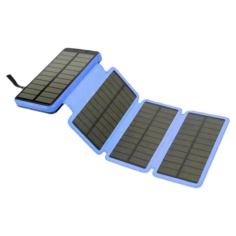 便携太阳能充电宝器折叠大容量快充户外露营灯移动智能手机通用源