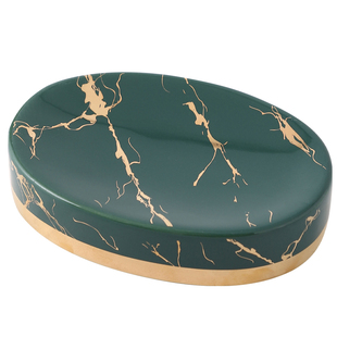 描金轻奢风陶瓷高档肥皂盒香皂盒皂碟ins风卫生间家用肥皂碟托盘