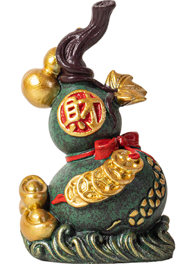 中式福字葫芦招财桌面摆件装饰品