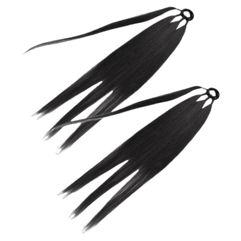 假发编织马尾辫子女编发缠绕式接发Ponytail Extension拳击辫长款