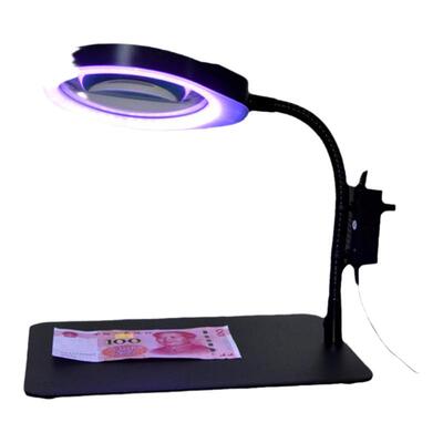 台式紫光灯带放大镜-纸币USB