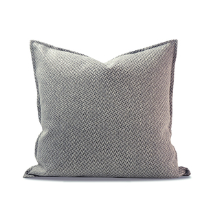 『四季·冬』日式双面用深浅灰色棉麻靠包北欧抱枕沙发靠枕售楼处