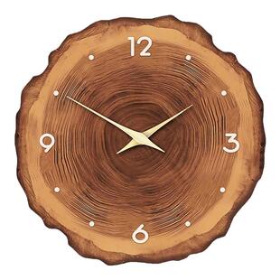 侘寂风餐厅装饰画现代简约餐桌钟表挂钟家用时钟壁灯客厅饭厅挂画