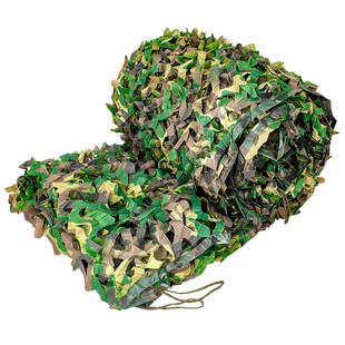 防卫星防航拍伪装网户外幼儿园迷彩遮阳网遮盖双层加厚绿色防伪网