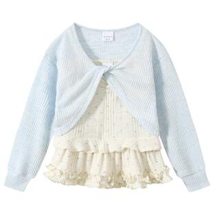 植木【海盐叠风】上衣2件套女童套装儿童开衫2026春夏季新款童装