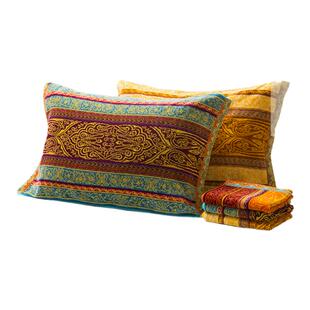 棉田北欧风纯棉高端枕巾加大加厚柔软吸汗全棉成人情侣枕巾