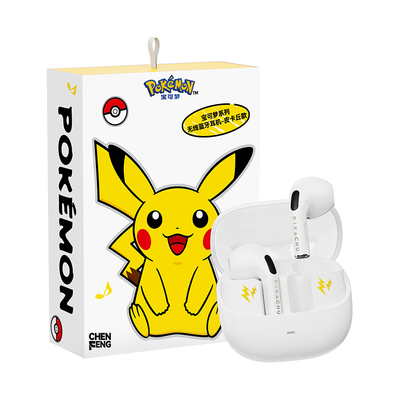宝可梦PM26耿鬼蓝牙耳机皮卡丘情侣款无线降噪男女运动半入耳新款