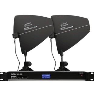 欧派克 无线话筒信号放大器天线一拖四麦克风延长接收增强真分集