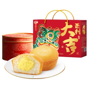 达利园蛋黄派650g年货礼盒春节过节送礼整箱早餐零食代餐休闲食品