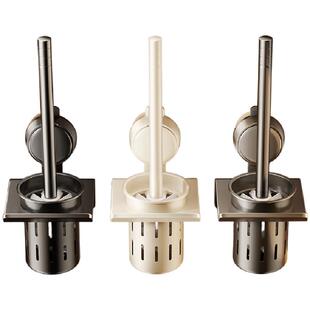 吸盘马桶刷置物架家用无死角卫生间浴室壁挂免打孔洗厕所清洁刷子