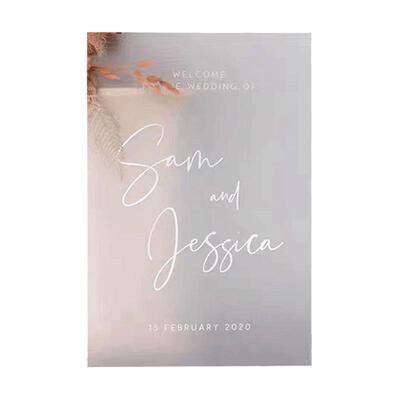 展示牌迎宾牌亚克力磨砂欢迎牌