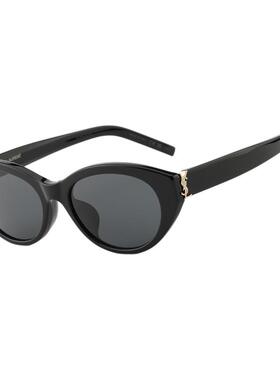 YSL圣罗兰墨镜复古椭圆框