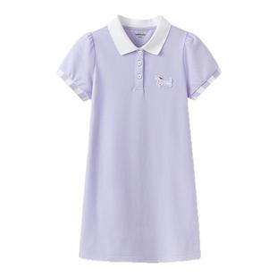 巴拉巴拉女童连衣裙儿童polo裙夏装新款裙子初中生长裙童装公主裙
