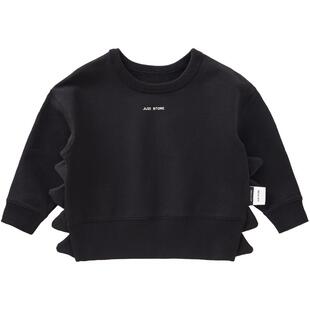 JUZI STORE童装棉卫衣毛圈动物鳄鱼上装长袖套头衫男女童1933041