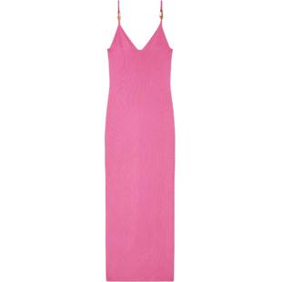 【季末优惠】VERSACE/范思哲 女士Safety Pin针织吊带迷笛连衣裙